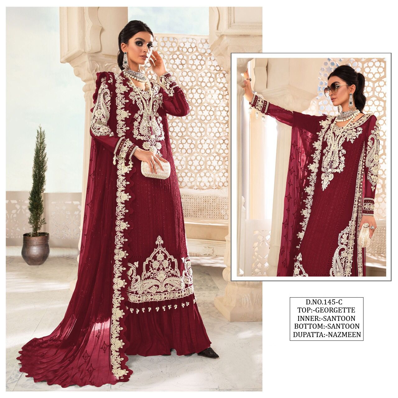 Kf 145 Color Set Pakistani Suits Catalog
